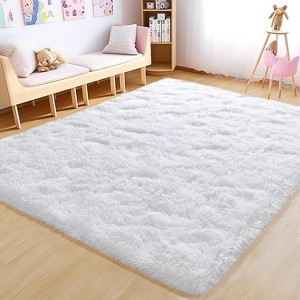 Super Soft Shaggy Rugs Fluffy Carpet, Modern Plush Area Rug for Living Room Bedroom Kids Room - 1 of 4