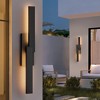 LamQee Black Modern Outdoor Wall Light Exterior Lighting Fixtures, Contemporary LED Outdoor Sconces Wall Lighting - 4 of 4