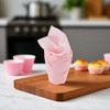 Unique Bargains Flame Shape Disposable Baking Cups Greaseproof Paper 1.97"x3.15" 50 Pcs - 2 of 4