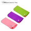 Unique Bargains Felt Portable Storage Scratch-Resistant Women Men Eyeglasses Bags 3 Pcs - 3 of 4