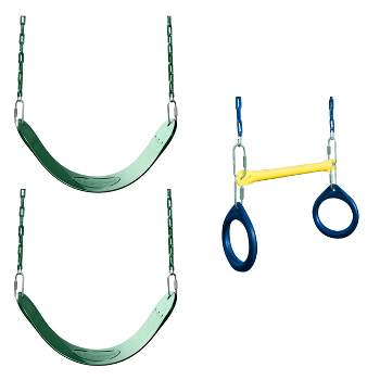 Swing-N-Slide 2 Pack of Swing Seats with Ring/Trapeze Combo Swing