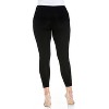24seven Comfort Apparel Women's Plus Comfortable Ankle Length Leggings - 3 of 4