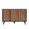 Litter Box Enclosure, Cat Litter Box Furniture with Hidden Plug, 3 Doors,Indoor Cat Washroom Storage Bench Side Table Cat House - 2 of 4