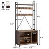 Garvee Hall Tree with Bench Coat Rack Shoe Bench Industrial Coat Tree with Storage Cubbies Entryway Coat Rack with Shoe Storage - 4 of 4