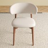 Okak Modern Style Armless Wooden Dining Chairs for Kitchen Dining Room,PU Leather Upholstered Seating Dining Chair Set of 2 - 2 of 4