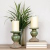 Storied Home Distressed Round Terra-cotta Pillar Candleholder - 2 of 4