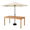Alaterre Furniture 6pc Outdoor Patio Dining Set, Okemo Table with 10' Auto Tilt Umbrella - 4 of 4