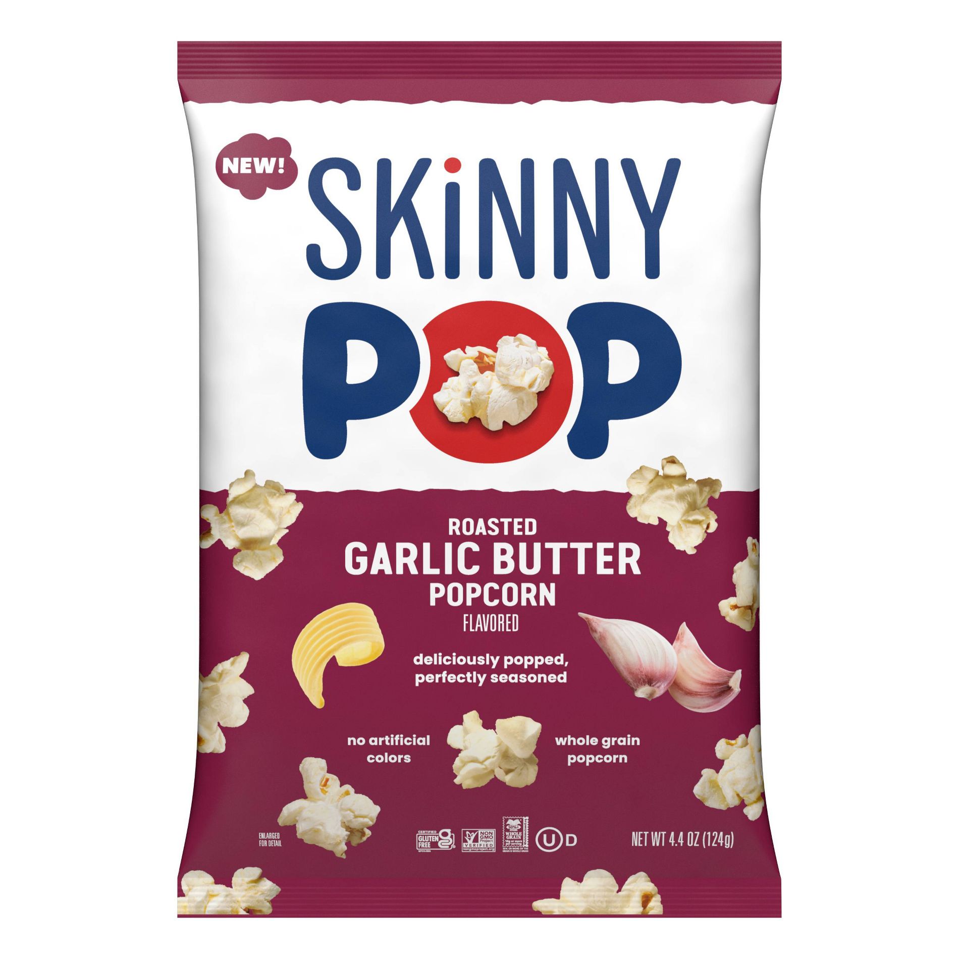 SkinnyPop Roasted Garlic Butter Popcorn - 4.4oz