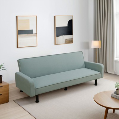 DOMETOUR Modern Calico Sofabed – Convertible Sleeper Sofa for Living Room, Apartment or Guest Room