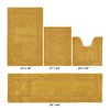 Lux Premium 100% Cotton Tufted Solid Reversible 4 Piece Bath Rug Set – Ultra-Soft, Water-Absorbent, Durable, Machine Washable Bathroom Rug - 2 of 4