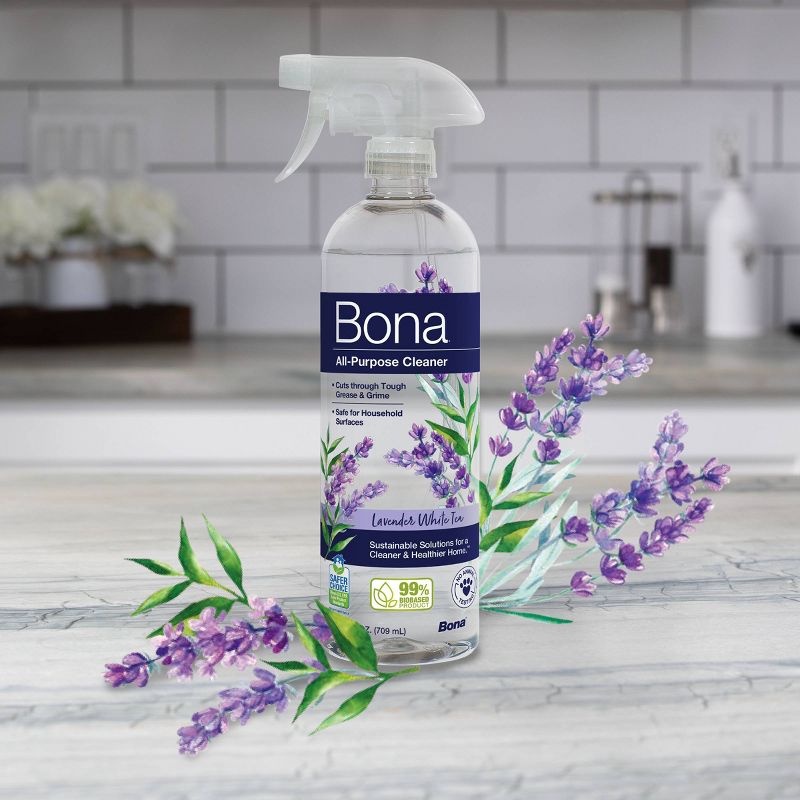 Bona Lavender &#38; White Tea Cleaning Products Multi Surface All Purpose Cleaner Spray - 24 fl oz, 3 of 11