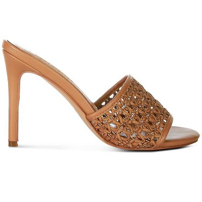 Tease Woven Heeled Slides