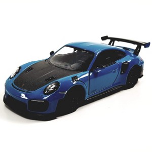 KiNSMART 2010 Porsche 911 GT2 RS Aqua Blue 1/36 Scale Diecast Metal Model Toy Sports Car - 1 of 4
