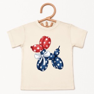 The Juniper Shop 4th Of July Balloon Dog Toddler Short Sleeve Tee - 1 of 4