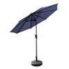 WestinTrends 9 Ft Outdoor Patio Market Table Umbrella with Bronze Round Base - 2 of 4