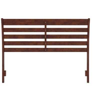 Savannah Walnut Queen Solid Wood Headboard with USB Charger