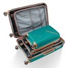 FURNIinspire Bag and Luggage Sets 4 Piece Expandable Lightweight Rolling Suitcase Set Stylish Travel Luggage with Wheels, Green, 12.6"*18.5"*29.5" - 2 of 4