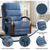 FONTOI Accent Chair with Side Pockets, Recliner Chair with Comfortable Back and Wood Armrests, Blue, 36.23"*42.52"*29.53" - 2 of 4
