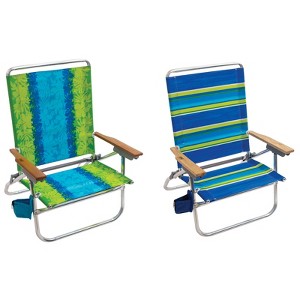 Rio Brands Easy In-Easy Out 4-Position Assorted Beach Folding Chair (Case of 4) - 1 of 1