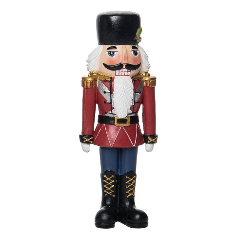 transpac resin red christmas large nutcracker decor