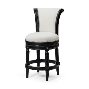 Maven Lane Pullman Swivel High Back Fabric Counter Height Bar Stool - 1 of 4