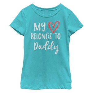 Girl's Lost Gods Heart Belongs to Daddy T-Shirt - 1 of 4