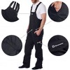 Alpine Swiss Men’s Insulated Snow Bib Overalls Waterproof Winter Ski & Snowboard Pants with enhanced technical features - 3 of 4