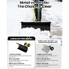 29" Wheeled Snows Shovel,Heavy-Duty 2-Wheel Snow Shovel with Adjustable Height T-Shaped Handle - 2 of 4