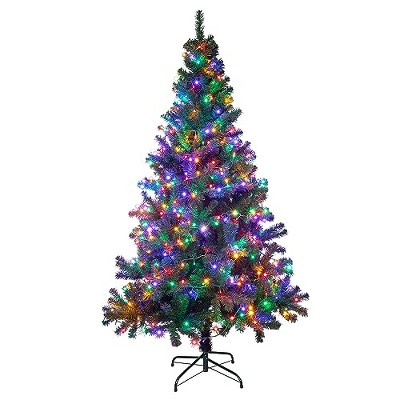 Sunnyglade Premium Artificial Christmas Tree with 240 LED Multicolored String Lights