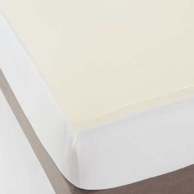 Twin 1.5" Foam Mattress Topper White  - Made By Design™