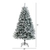 Nearly Natural 6-ft Flocked Rock Springs Spruce Artificial Christmas Tree - 2 of 4