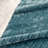 Great Bay Home Velvet Plush Fleece Reversible Warm and Cozy Bed Blanket - 2 of 4