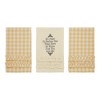 Buzzy Bees Ruffled Tea Towel Set of 3 19x28 - 3 of 4