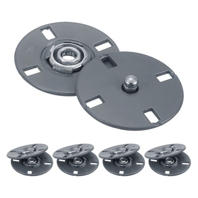 Unique Bargains Alloy Invisible Durable High Hardness Buckle Fasteners Press Studs Buttons 5 Pcs