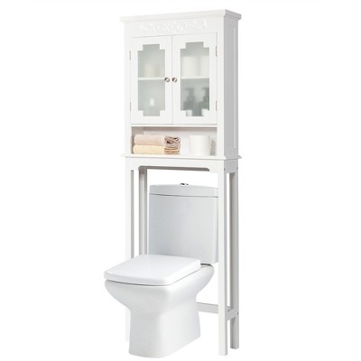 1pc Bathroom Storage Rack, Freestanding Toilet Shelving Unit With No  Drilling, Over-the-toilet Space Saver Organizer For Washroom, Restroom