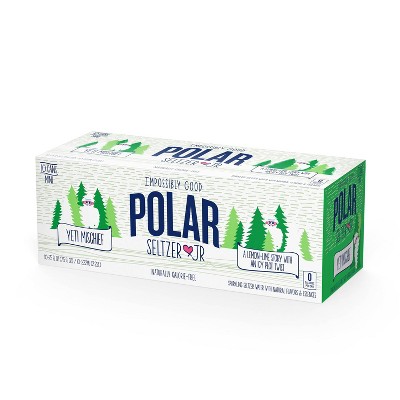 Polar Jrs Yeti Mischief Sparkling Water - 10pk/7.5 fl oz
