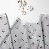 Bacati - Little Sailor Boats Girls Muslin 100 percent Cotton Universal Baby US Standard Crib or Toddler Bed Fitted Sheet - 2 of 4