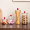 30oz Clear Candy Jar with Lid for Office Desk, Plastic Cookie Storage Jar for Kitchen Counter - 2 of 4