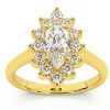 Pompeii3 1 1/2ct Marquise Diamond Halo Engagement Ring 14k Gold Lab Created - image 4 of 4