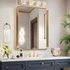 Dovelina Wall Mounted Mirror Rectangle Metal Framed Bathroom Vanity Mirror - 2 of 4
