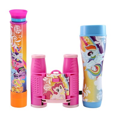 My Little Pony 3-Piece Adventure Kit with Telescope, Binoculars, and Flashlight in Pink