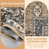Waterproof Rug Pad Persian Style Camel 360g Pile Weight Pearl Velvet Washable Foldable Non-Shedding Living Room/Bedroom - 4 of 4