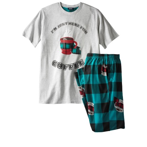 Kingsize Men's Big & Tall Jersey Knit Plaid Pajama Set - Big - Xl, Red Buffalo  Check : Target