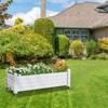 VisioGear Raised Garden Bed, Rectangle Planter with 4 Wheels, Mobile Garden Planter for Backyard, Brown, 43.3"*17.7"*17.56" - 2 of 4