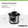 Presto 02141 6 Qt Electric Pressure Cooker Plus Programmable Slow Cooker, Silver - 4 of 4