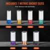 VEVOR Lug Nut Impact Socket Set, 1/2 inch Drive Metric 6-Point Deep Socket Set, 7 Total Lug Nut Sizes 17/19/21/22/23/24/27mm - 4 of 4
