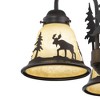 Vaxcel Yellowstone 3 - Light Chandelier in  Burnished Bronze - 4 of 4