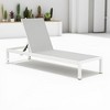 Mshliw Outdoor Chaise Lounge Chair Set of 2, Aluminum Adjustable Outdoor Chairs for Pool, Patio, Beach, or Yard, UV Resistant, - 3 of 4