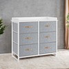 Dresser for Bedroom with 6 Drawers, Chest of Drawers, with Water-Resistant Changing Table, Storage Organizer Cabinet - 3 of 4