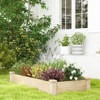 Tangkula Wooden Raised Garden Bed Rectangular Planter Box for Vegetables Fruits Flowers Herbs Outdoor Elevated Planting Bed for Garden - image 3 of 4